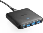 شاحن أنكر USB-C بقوة 65 واط مع 4 منافذ PIQ 3.0 & GaN