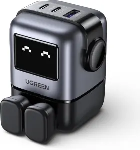 UGREEN USB C RG 65W 3-Port Charger-شاحن من يوجرين USB C RG 65 واط 3 منافذ