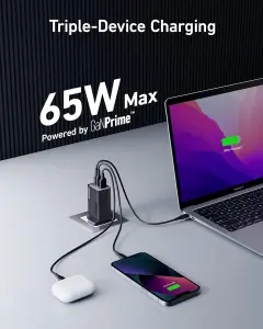 ⁦شاحن Anker USB C، 735 GaNPrime 65 واط-Anker USB C Charger, 735 GaNPrime 65W⁩ - الصورة ⁦5⁩