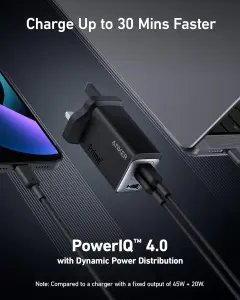 ⁦شاحن Anker USB C، 735 GaNPrime 65 واط-Anker USB C Charger, 735 GaNPrime 65W⁩ - الصورة ⁦4⁩