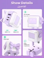 UGREEN USB C RG 65W 3-Port Charger-شاحن من يوجرين USB C RG 65 واط 3 منافذ - الصورة 4