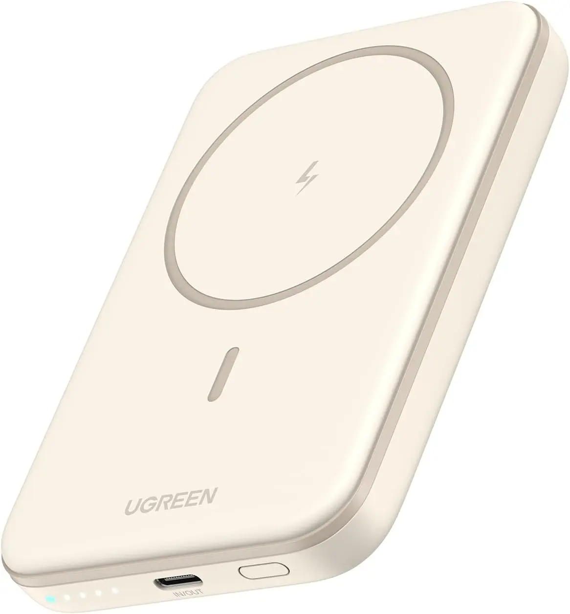 51b4tid0AOL._AC_SL1500_ يوجرين ماج سيف باور بانك 5000mAh شاحن أيفون لاسلكي مع كابل USB C شاحن محمول شحن سريع حزمة بطارية شاحن أيفون ماج سيف لسلسلة أيفون15141312 سامسونج وغيرها - الصورة 1