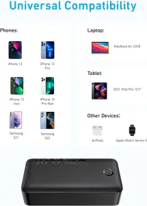 ⁦انكر باور بانك، شاحن محمول 347 (باور كور 40K) حزمة بطارية 40000mAh⁩ - الصورة ⁦3⁩