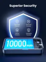 يوجرين باور بانك ماج سيف 10000 مللي امبير في الساعة، شاحن لاسلكي محمول سريع الشحن، شاحن ايفون بي دي 20 واط، شاحن ايفون ماج سيف لسلسلة ايفون 15/14/13/12، سامسونج - الصورة 8