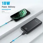 ⁦شارميست باور بانك بي دي 23800 مللي امبير في الساعة بمنفذ USB C 18 واط، شاحن محمول بشاشة LED مع مدخلين و4 مخارج متوافق مع الجوال والتابلت⁩ - الصورة ⁦7⁩