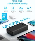 انكر باور بانك، شاحن محمول 347 (باور كور 40K) حزمة بطارية 40000mAh - الصورة 4
