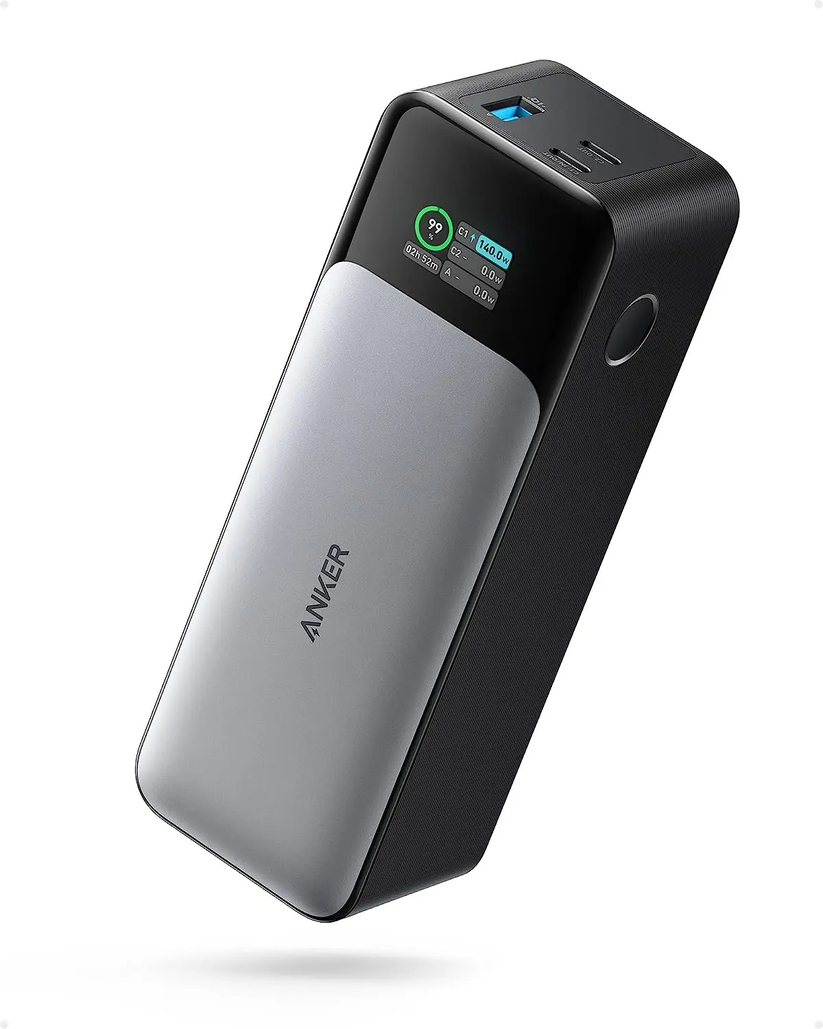 71Linf+GHuL._AC_SL1500_ باور بانك 737 باور كور 24K من انكر شاحن محمول 3 منافذ 24000mAh مع مخرج بقدرة 140 واط، شاشة رقمية ذكية 24000.0 أمبير ساعة تتوافق مع iPhone 15 وSamsung وDell وAirPods - الصورة 1