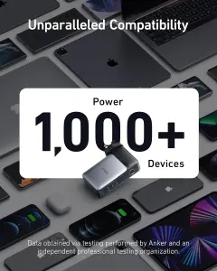 ⁦انكر باور بانك 733 (باور كور 65 واط)، شاحن هايبرد 2 في 1، شاحن محمول USB-C 10000mAh 30 واط⁩ - الصورة ⁦5⁩