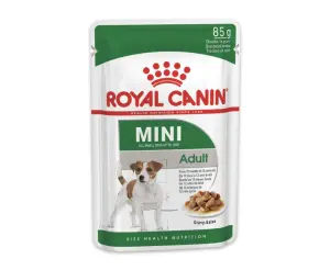 ⁦Box Royal canin mini adult dog wet food 12 pcs عبوة رويال كانين ميني ادلت طعام رطب للكلاب ١٢ ظرف⁩ - الصورة ⁦2⁩