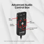 سماعة رأس سلكية للألعاب من هايبر اكس كلود 2 - KHX-HSCP-RD - HyperX Cloud 2 Wired Gaming Headset - KHX-HSCP-RD - الصورة 4