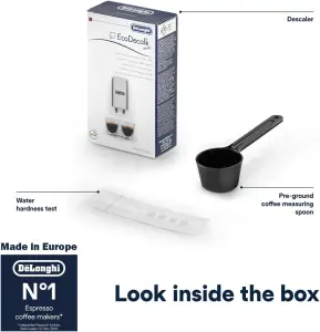 ماكينة القهوة ديلونجي ماجنيفيكا اس الأوتوماتيكية، ماكينة اسبريسو من الحبوب إلى الكوب مع 5 وصفات بلمسة واحدة، أسود Black, ECAM12.121.B 7 612snByr69L. AC SL1500