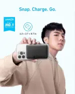 ⁦Anker Magnetic Power Bank 10K   -  باور بانك مغناطيسي من أنكر 10k⁩ - الصورة ⁦3⁩