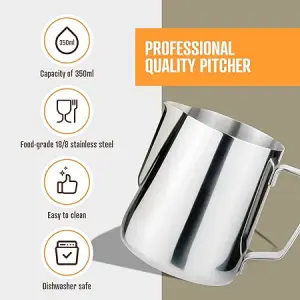 ام ام جي ابريق صنع رغوة الحليب من الستانلس ستيل، 350 مل 3 71Ft Zv8cL. AC SY450