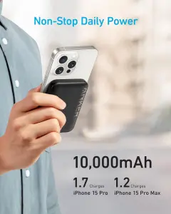 ⁦Anker Magnetic Power Bank 10K   -  باور بانك مغناطيسي من أنكر 10k⁩ - الصورة ⁦2⁩