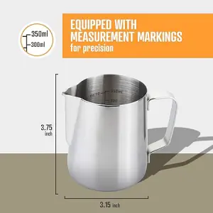 ام ام جي ابريق صنع رغوة الحليب من الستانلس ستيل، 350 مل 4 71fzPjvZyDL. AC SY450