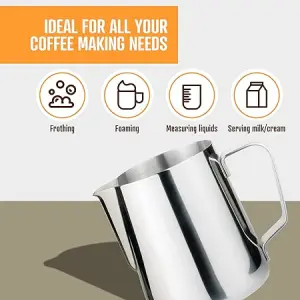 ام ام جي ابريق صنع رغوة الحليب من الستانلس ستيل، 350 مل 5 71nxNgyUf8L. AC SY450