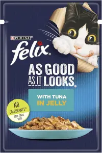 Box Felix Soft With In Jelly 12 pcs عبوة فيليكس سوفت للقطط 12 قطعة 1 felix soft with tuna