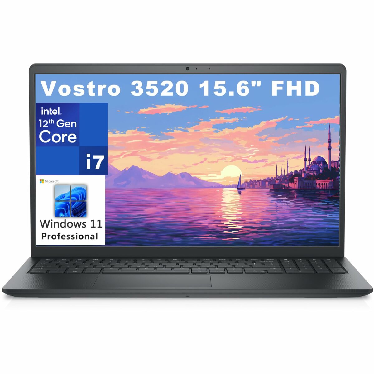 Dell Vostro 3000 3520 Laptop (2023) | 15.6" FHD | Core i7-512GB SSD - 16GB RAM | 10 Cores - 12th Gen CPU Win 11 Pro