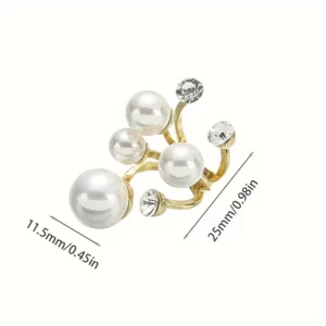 Wide Open White Fake Pearl Ring Unique Design Elegant Finger Ring Jewelry Decoration Party Accessoriesthe details Lining material: imitation pearl Main Material: Alloy Style: Beautiful, party Occasions: Party occasion, banquet occasion Season: Everything is appropriate Vacation: No one 