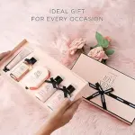 كيميريكا مجموعة لوف ستوري اكسبيرينس مع ملح الاستحمام وغسول الجسم وغسول الجسم وقضيب الاستحمام وكريم لليدين عبوة من 5 قطع | عناية فاخرة للاستحمام والجسم