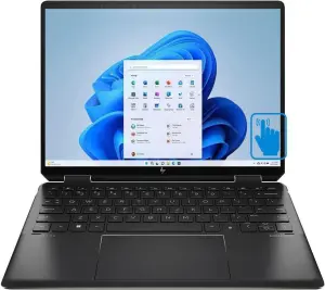 HP Spectre 2-in-1 Laptop X360 14-ef2013dx - Intel core i7-1355U -16GB DDR4 RAM -512GB SSD, 13.5" Wide Ultra XGA+ Touch-Screen - Nightfall Black, Finger Print Reader – Windows 11, English KB