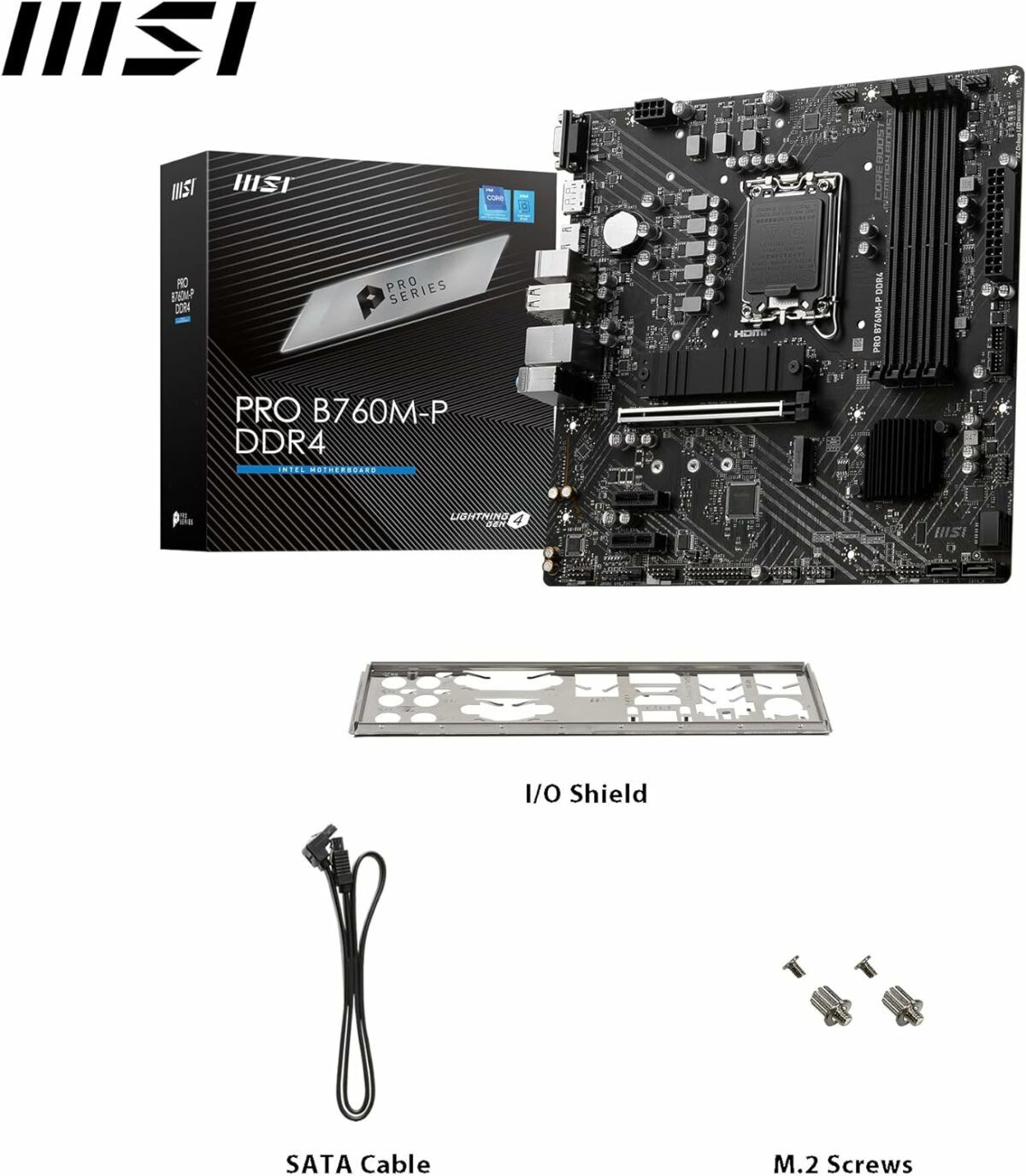 MSI PRO B760M-P DDR4 ProSeries Motherboard