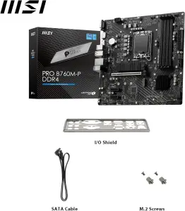 MSI PRO B760M-P DDR4 ProSeries Motherboard, Supports 12th/13th Gen Intel Processors, Micro-ATX, LGA 1700 - Black 3 MSI PRO B760M-P DDR4 ProSeries Motherboard