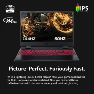 Acer Nitro 5 Gaming Laptop 12th Gen Intel Core i5-12500H /16GB RAM / 512GB SSD / 4GB NVIDIA GeForce RTX 3050 Ti GPU /15.6" FHD 144Hz IPS Display/Windows 11 Home/Obsidian Black/English Keyboard 4 71VQEewcXwL. AC SL1500