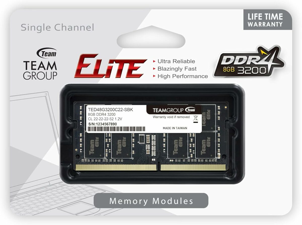 TeamGroup RAM Elite - 8 GB - DDR4 3200 UDIMM CL 22