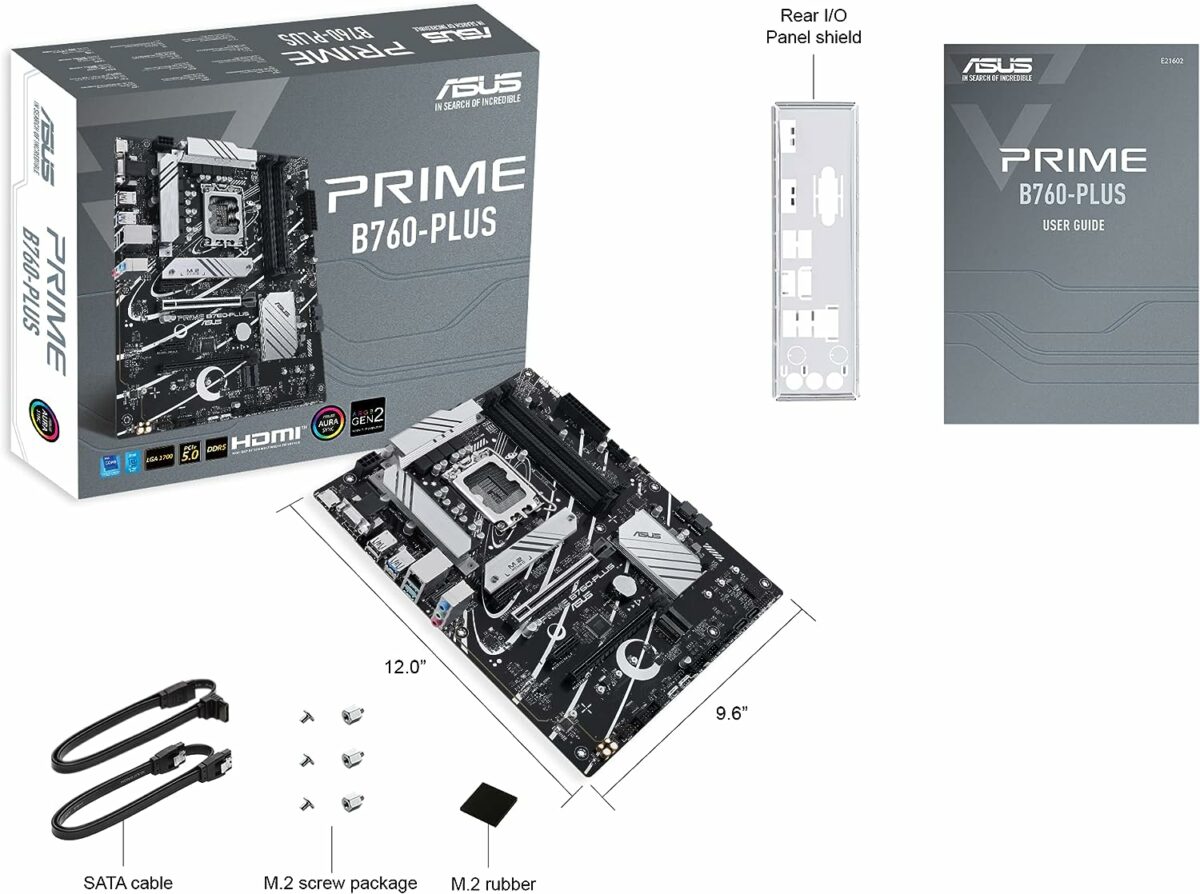 ASUS Prime B760-PLUS Intel B760(13th and 12th Gen)