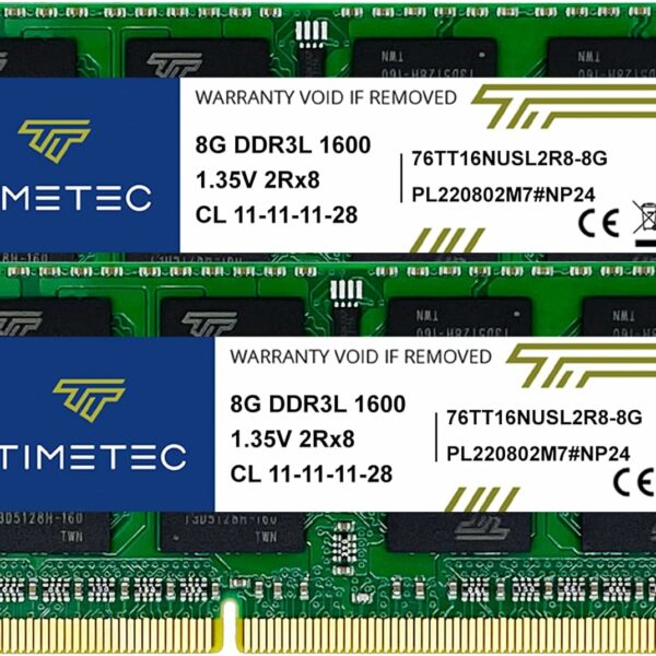 Timetec 16GB KIT(2x8GB) DDR3L/DDR3 1600MHz