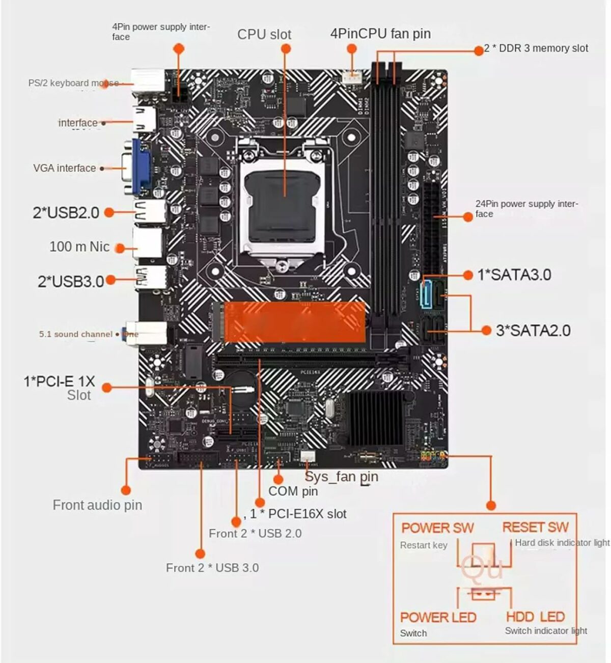 B450M PRO VDH ATX Motherboard