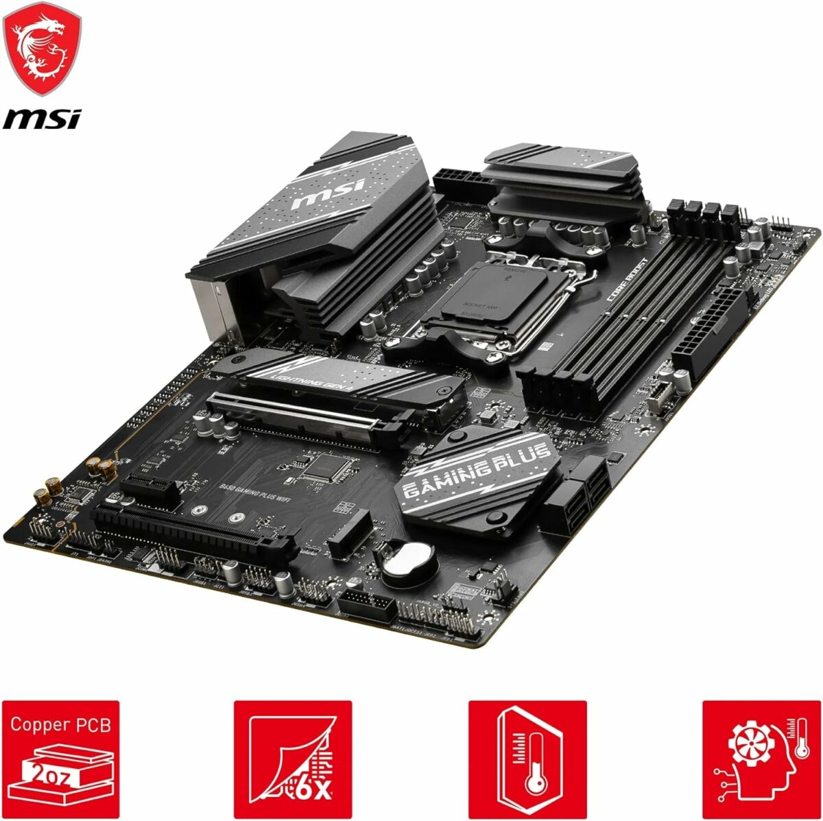 MSI B650 GAMING PLUS WIFI AM5 ATX Motherboard,