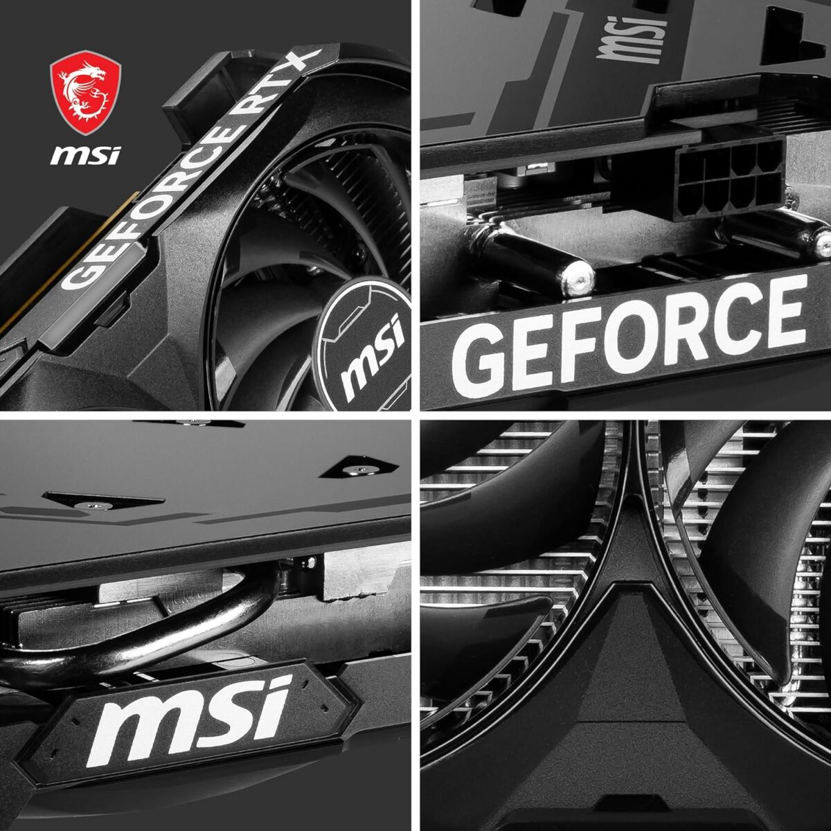 MSI GeForce RTX 4060 VENTUS 2X BLACK 8G OC NVIDIA 8 GB GDDR6 DLSS 3