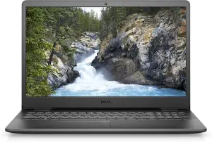 كمبيوتر محمول طراز Vostro 3510 بشاشة FHD مقاس 15.6 بوصة، ومعالج Intel Core i5-1035G1 / ذاكرة وصول عشوائي سعتها 8 جيجابايت / محرك أقراص SSD سعة 256 جيجابايت / بطاقة رسومات Intel UHD / نظام Win 10 Home /
