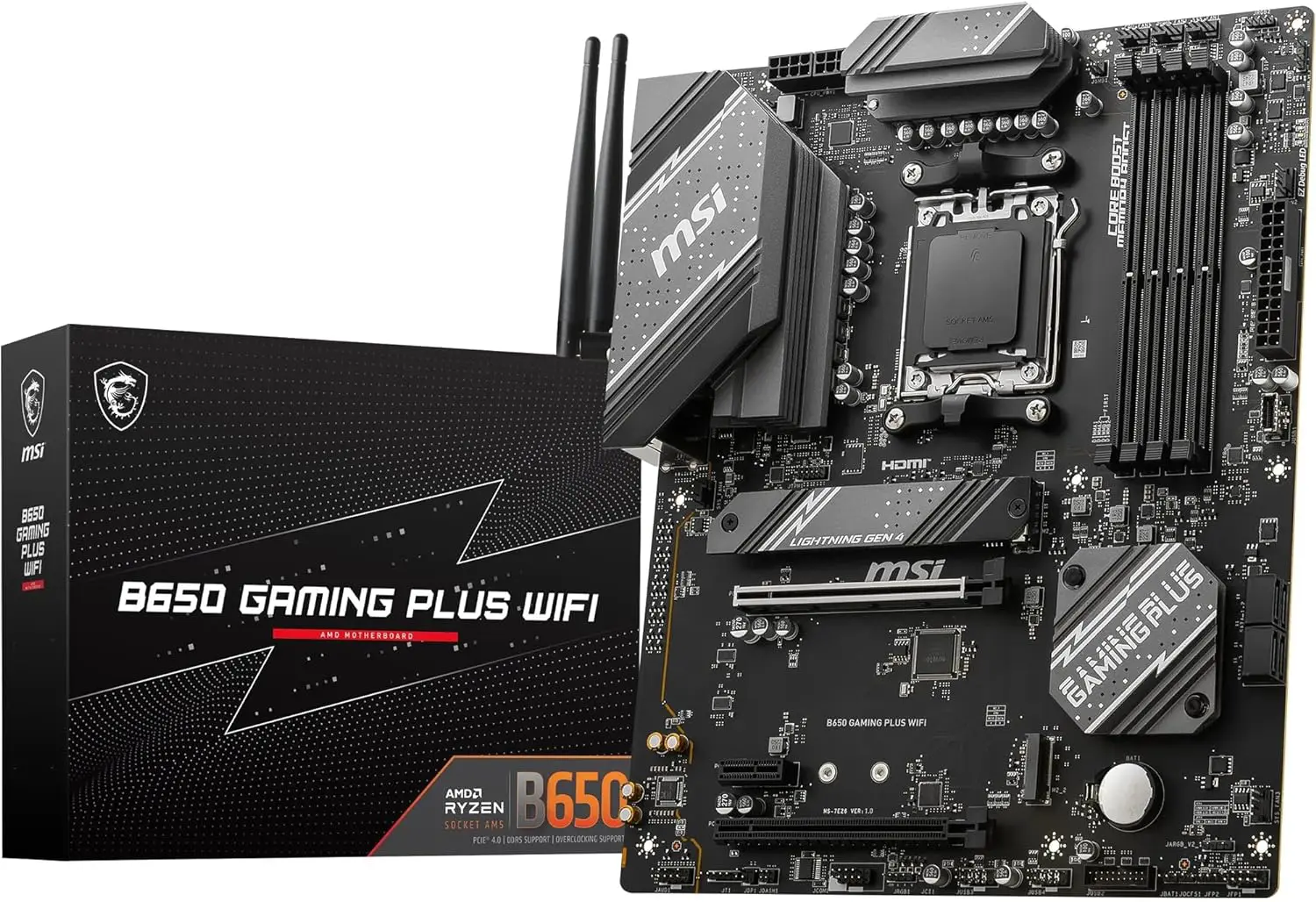 81LcEW6JabL._AC_SL1500_ MSI B650 GAMING PLUS WIFI AM5 ATX Motherboard,
