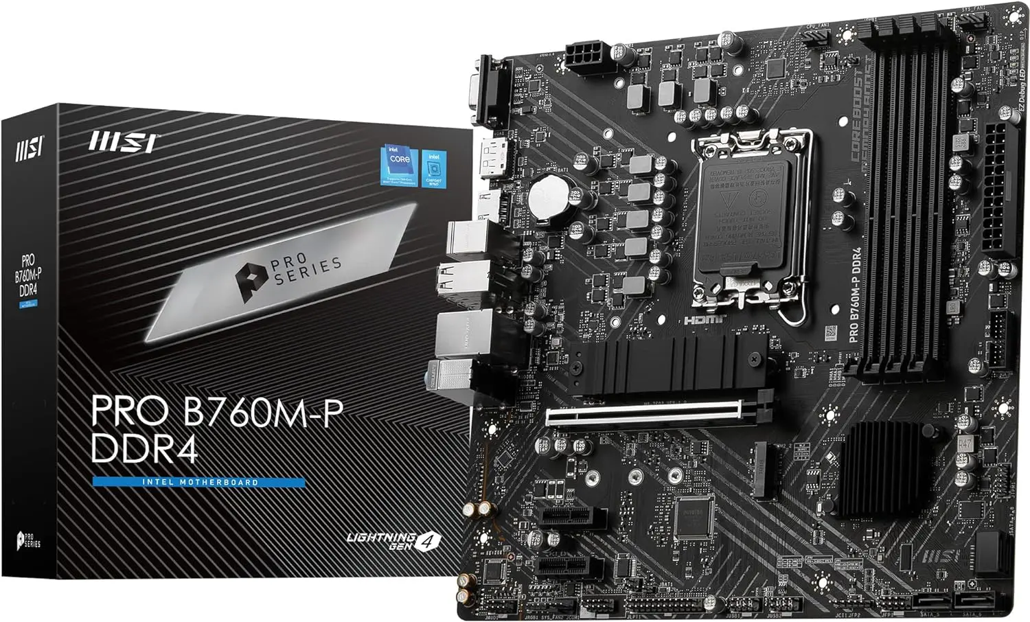 MSI PRO B760M-P DDR4 ProSeries Motherboard MSI PRO B760M-P DDR4 ProSeries Motherboard