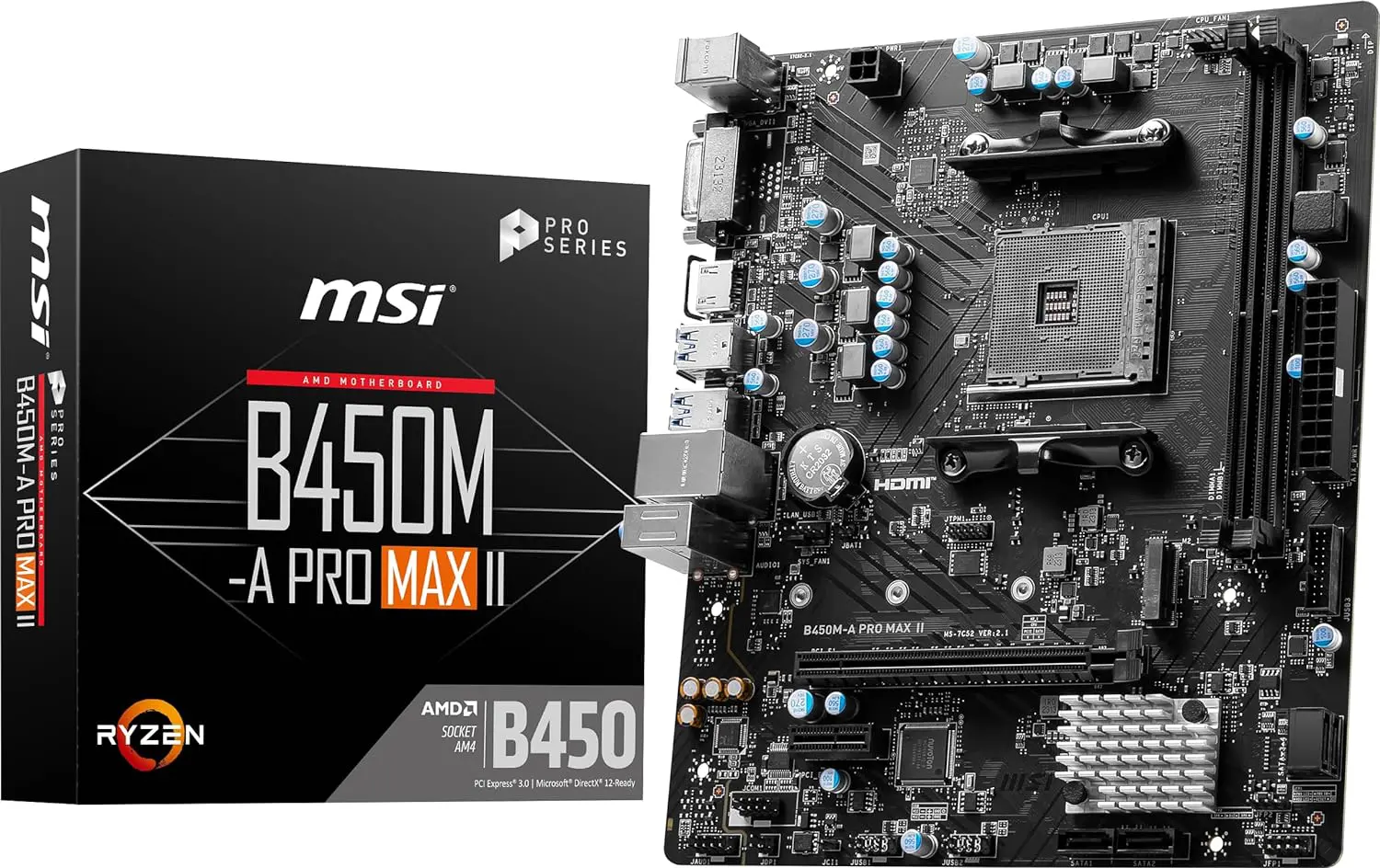 MSI B450M-A PRO MAX II MSI B450M-A PRO MAX II