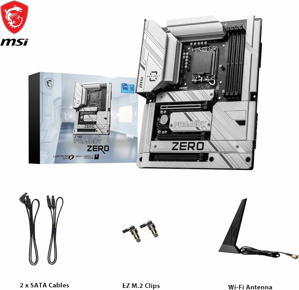 MSI Z790 Project Zero LGA1700 ATX Motherboard