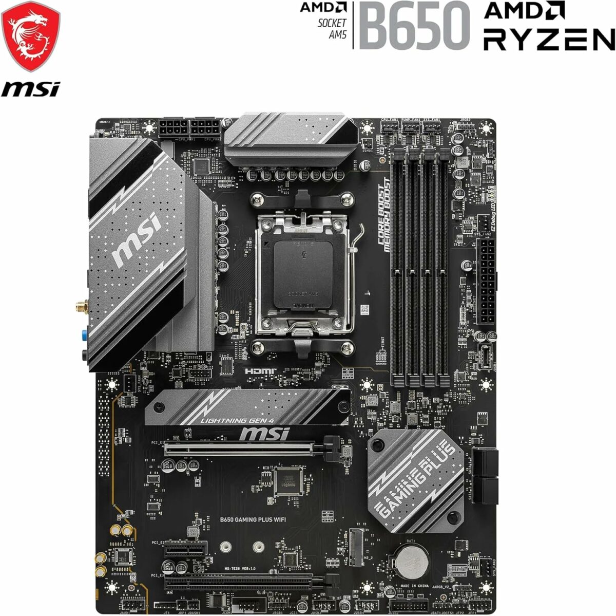 MSI B650 GAMING PLUS WIFI AM5 ATX Motherboard,