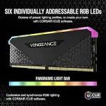 Corsair VENGEANCE RGB RS DDR4 RAM 16GB (2x8GB) 3200MHz CL16 Intel XMP 2.0 AMD Ryzen iCUE Compatible Computer Memory - Black (CMG16GX4M2E3200C16)