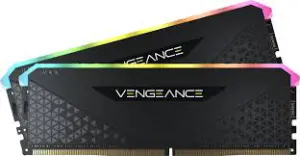 Corsair VENGEANCE RGB RS DDR4 RAM 16GB (2x8GB) 3200MHz CL16 Intel XMP 2.0 AMD Ryzen iCUE Compatible Computer Memory - Black (CMG16GX4M2E3200C16)