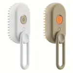 فرشاة بخار ذاتية التنظيف لإزالة الشعر المتشابك والمتساقط للحيوانات الأليفة بتقنيةالبخار وشحن USB - الصورة 15