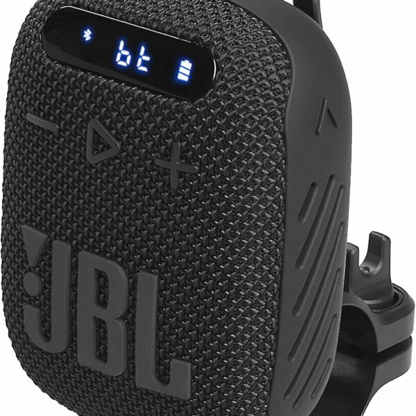 JBL Wind 3 Portable Bluetooth Speaker and FM Tuner Radio for Bike Handlebars