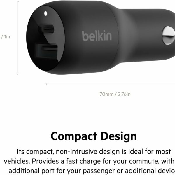 Belkin 37W Dual Port Fast Car Charger