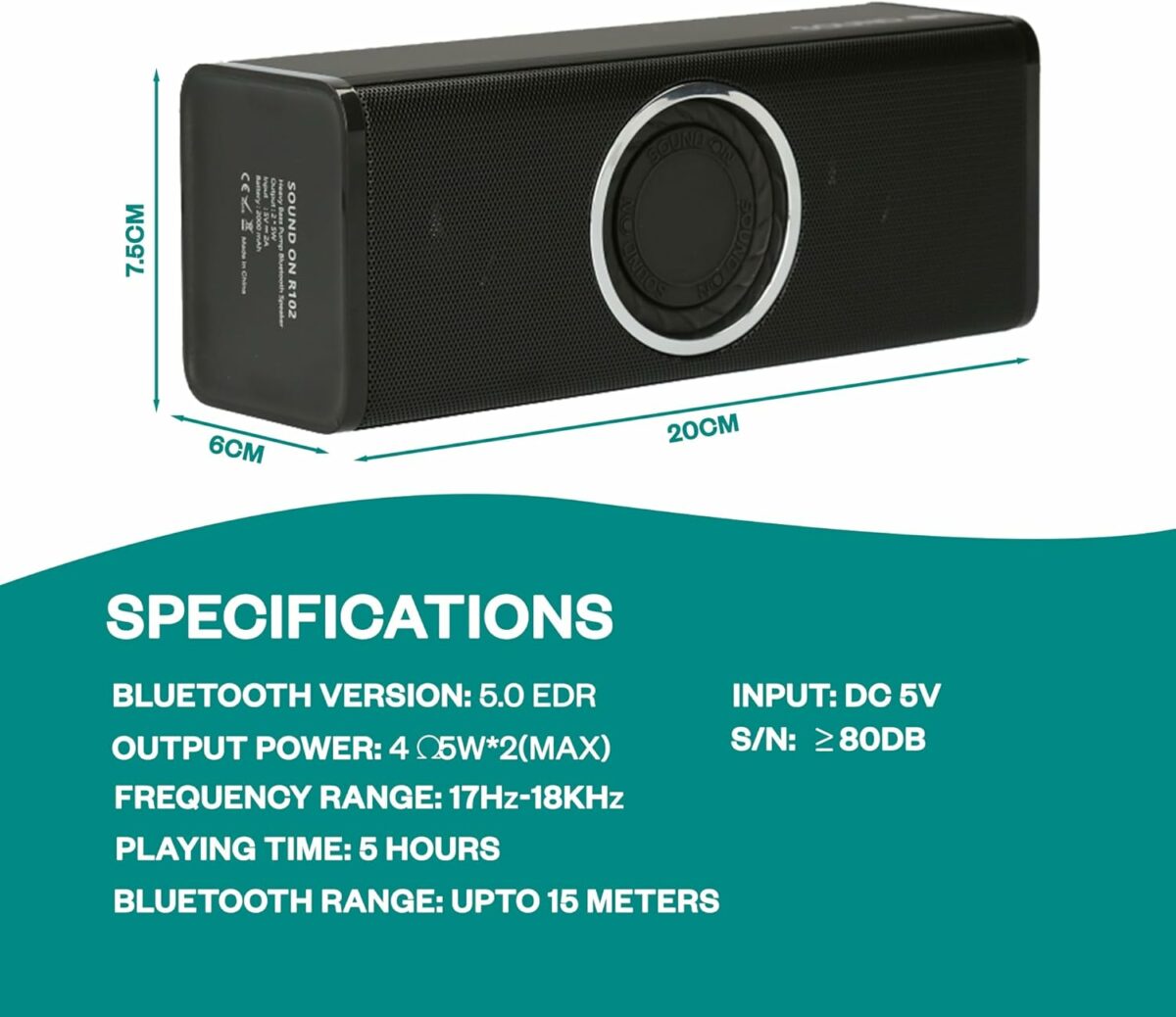 SOUND ON Bluetooth Speaker 10W