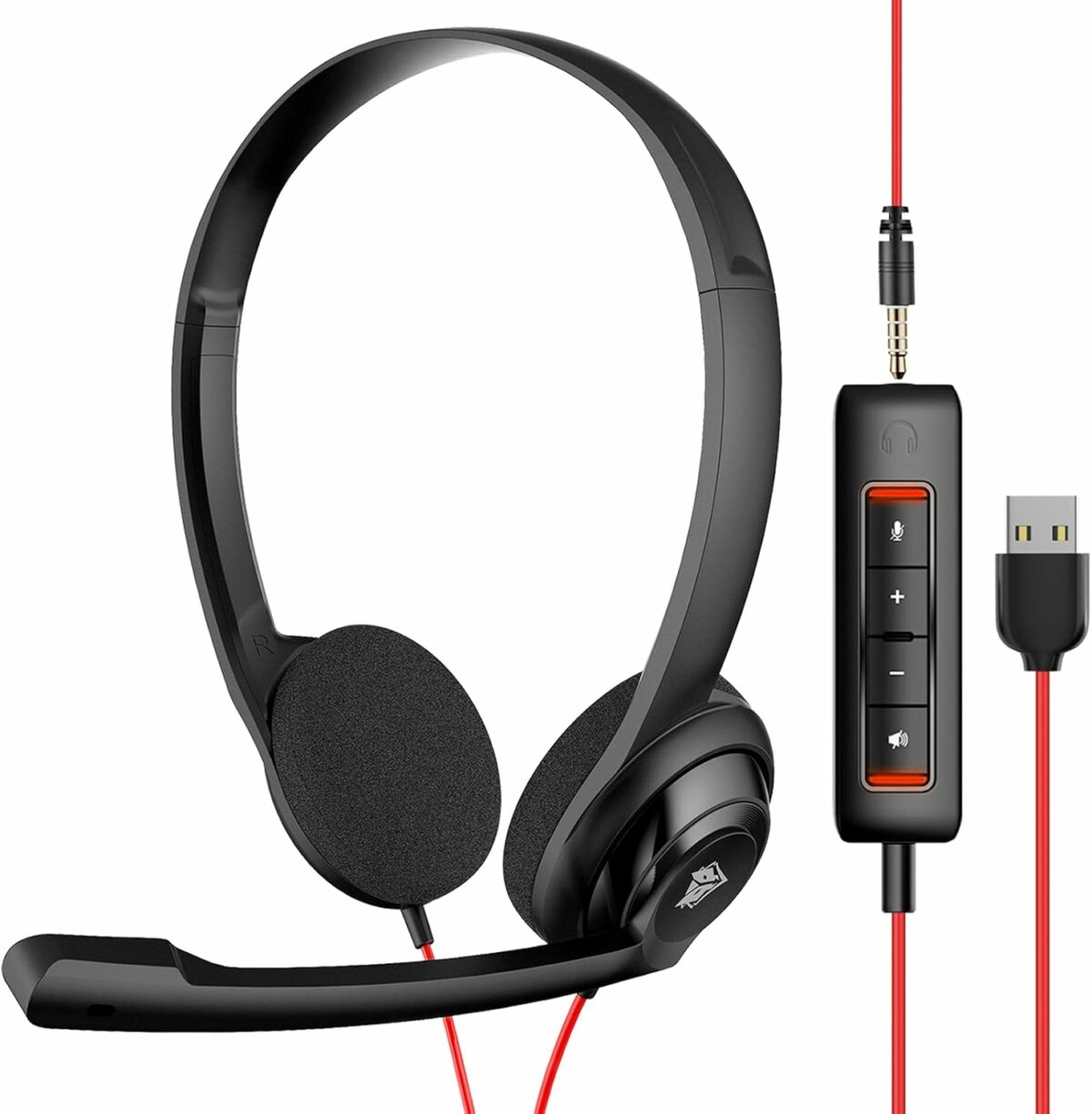 NUBWO USB Headset with Microphone for Laptop PC