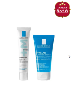 لاروش بوزيه Effaclar Duo+ M - كريم العناية 15 مل ومجموعة جل التنظيف 50 مل