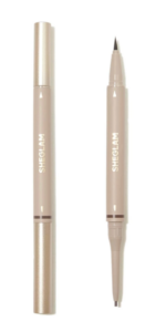 SHEGLAM قلم حواجب 2 في 1 - أوبورن مقاوم للماء وقلم حواجب سائل مقاوم للعرق مضاد للزيت يحتوي على جل حواجب طبيعي يملأ الحواجب ويحددها ويمنح لوناً طبيعياً للحواجب - الصورة 3