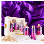 Estiara Passion Secret Rouge Bath & Body Beauty Skincare 3 Piece Gift Set Purple - Secret Rouge Body Lotion 350ML - Secret Rouge Shower Gel 350ML - Secret Rouge Natural French Fragrance Mist 250ML